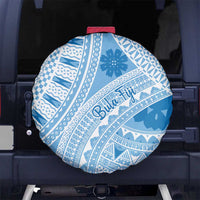 Bula Fiji Classic Masi Tapa Spare Tire Cover Turquoise - Polynesian Pride