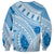 Bula Fiji Classic Masi Tapa Sweatshirt Turquoise - Polynesian Pride
