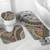 Bula Fiji Classic Masi Tapa Bathroom Set Vintage Brown - Polynesian Pride