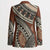 Bula Fiji Classic Masi Tapa Blazer Vintage Brown - Polynesian Pride