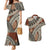 Bula Fiji Classic Masi Tapa Couples Matching Mermaid Dress and Hawaiian Shirt Vintage Brown - Polynesian Pride