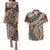 Bula Fiji Classic Masi Tapa Couples Matching Puletasi and Hawaiian Shirt Vintage Brown - Polynesian Pride
