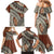Bula Fiji Classic Masi Tapa Family Matching Mermaid Dress and Hawaiian Shirt Vintage Brown - Polynesian Pride