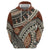 Bula Fiji Classic Masi Tapa Hoodie Vintage Brown - Polynesian Pride