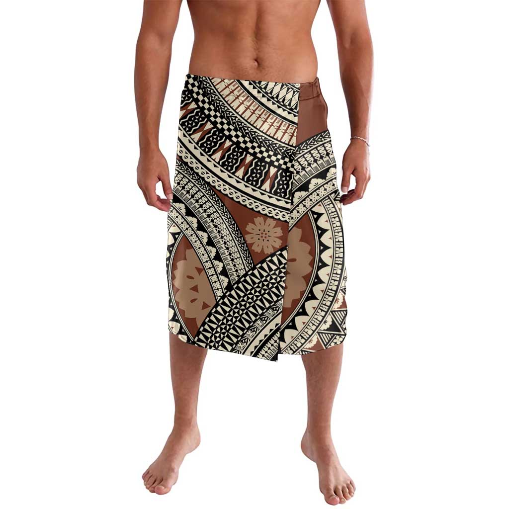 Bula Fiji Classic Masi Tapa Lavalava Vintage Brown - Polynesian Pride
