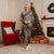 Bula Fiji Classic Masi Tapa Christmas Pajama Set Vintage Brown - Polynesian Pride