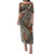 Bula Fiji Classic Masi Tapa Puletasi Vintage Brown - Polynesian Pride