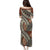 Bula Fiji Classic Masi Tapa Puletasi Vintage Brown - Polynesian Pride
