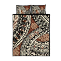 Bula Fiji Classic Masi Tapa Quilt Bed Set Vintage Brown - Polynesian Pride