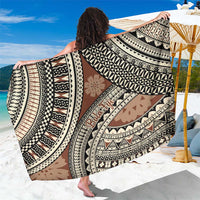 Bula Fiji Classic Masi Tapa Sarong Vintage Brown - Polynesian Pride