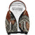 Bula Fiji Classic Masi Tapa Sherpa Hoodie Vintage Brown - Polynesian Pride