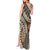 Bula Fiji Classic Masi Tapa Tank Maxi Dress Vintage Brown - Polynesian Pride