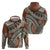 Bula Fiji Classic Masi Tapa Zip Hoodie Vintage Brown - Polynesian Pride