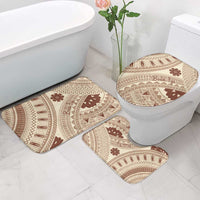 Bula Fiji Classic Masi Tapa Bathroom Set Vintage Beige - Polynesian Pride