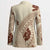 Bula Fiji Classic Masi Tapa Blazer Vintage Beige - Polynesian Pride