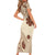 Bula Fiji Classic Masi Tapa Family Matching Short Sleeve Bodycon Dress and Hawaiian Shirt Vintage Beige - Polynesian Pride