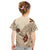 Bula Fiji Classic Masi Tapa Kid T Shirt Vintage Beige - Polynesian Pride