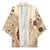 Bula Fiji Classic Masi Tapa Kimono Vintage Beige - Polynesian Pride