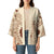 Bula Fiji Classic Masi Tapa Kimono Vintage Beige - Polynesian Pride
