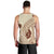 Bula Fiji Classic Masi Tapa Men Tank Top Vintage Beige - Polynesian Pride