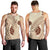Bula Fiji Classic Masi Tapa Men Tank Top Vintage Beige - Polynesian Pride