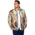 Bula Fiji Classic Masi Tapa Padded Jacket Vintage Beige - Polynesian Pride
