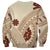 Bula Fiji Classic Masi Tapa Sweatshirt Vintage Beige - Polynesian Pride