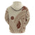 Bula Fiji Classic Masi Tapa Zip Hoodie Vintage Beige - Polynesian Pride