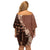 Bula Fiji Family Matching Off Shoulder Short Dress and Hawaiian Shirt Tribal Masi Tapa - Brown LT7 - Polynesian Pride