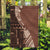 Bula Fiji Garden Flag Tribal Masi Tapa - Brown LT7 Garden Flag Brown - Polynesian Pride