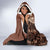 Bula Fiji Hooded Blanket Tribal Masi Tapa - Brown LT7 - Polynesian Pride