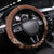 Bula Fiji Steering Wheel Cover Tribal Masi Tapa - Brown