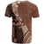 Bula Fiji T Shirt Tribal Masi Tapa - Brown LT7 - Polynesian Pride