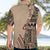 Bula Fiji Hawaiian Shirt Tribal Masi Tapa - Beige LT7 - Polynesian Pride