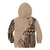 Bula Fiji Kid Hoodie Tribal Masi Tapa - Beige LT7 - Polynesian Pride