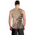 Bula Fiji Men Tank Top Tribal Masi Tapa - Beige LT7 - Polynesian Pride