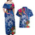 Guam Christmas Couples Matching Off Shoulder Maxi Dress and Hawaiian Shirt Turtle Mix Tapa Felis Pasgua LT7 - Polynesian Pride