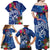 Guam Christmas Family Matching Off Shoulder Maxi Dress and Hawaiian Shirt Turtle Mix Tapa Felis Pasgua LT7 - Polynesian Pride