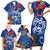 Guam Christmas Family Matching Short Sleeve Bodycon Dress and Hawaiian Shirt Turtle Mix Tapa Felis Pasgua LT7 - Polynesian Pride