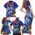 Guam Christmas Family Matching Short Sleeve Bodycon Dress and Hawaiian Shirt Turtle Mix Tapa Felis Pasgua LT7 - Polynesian Pride