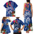 Guam Christmas Family Matching Tank Maxi Dress and Hawaiian Shirt Turtle Mix Tapa Felis Pasgua LT7 - Polynesian Pride