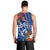 Guam Christmas Men Tank Top Turtle Mix Tapa Felis Pasgua LT7 - Polynesian Pride