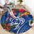 Guam Christmas Round Carpet Turtle Mix Tapa Felis Pasgua LT7 - Polynesian Pride