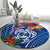 Guam Christmas Round Carpet Turtle Mix Tapa Felis Pasgua LT7 - Polynesian Pride