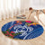 Guam Christmas Round Carpet Turtle Mix Tapa Felis Pasgua LT7 - Polynesian Pride