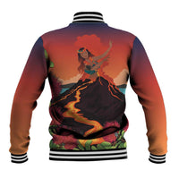 Hawaii Kilauea Volcano Baseball Jacket Pele Goddess LT7 - Polynesian Pride