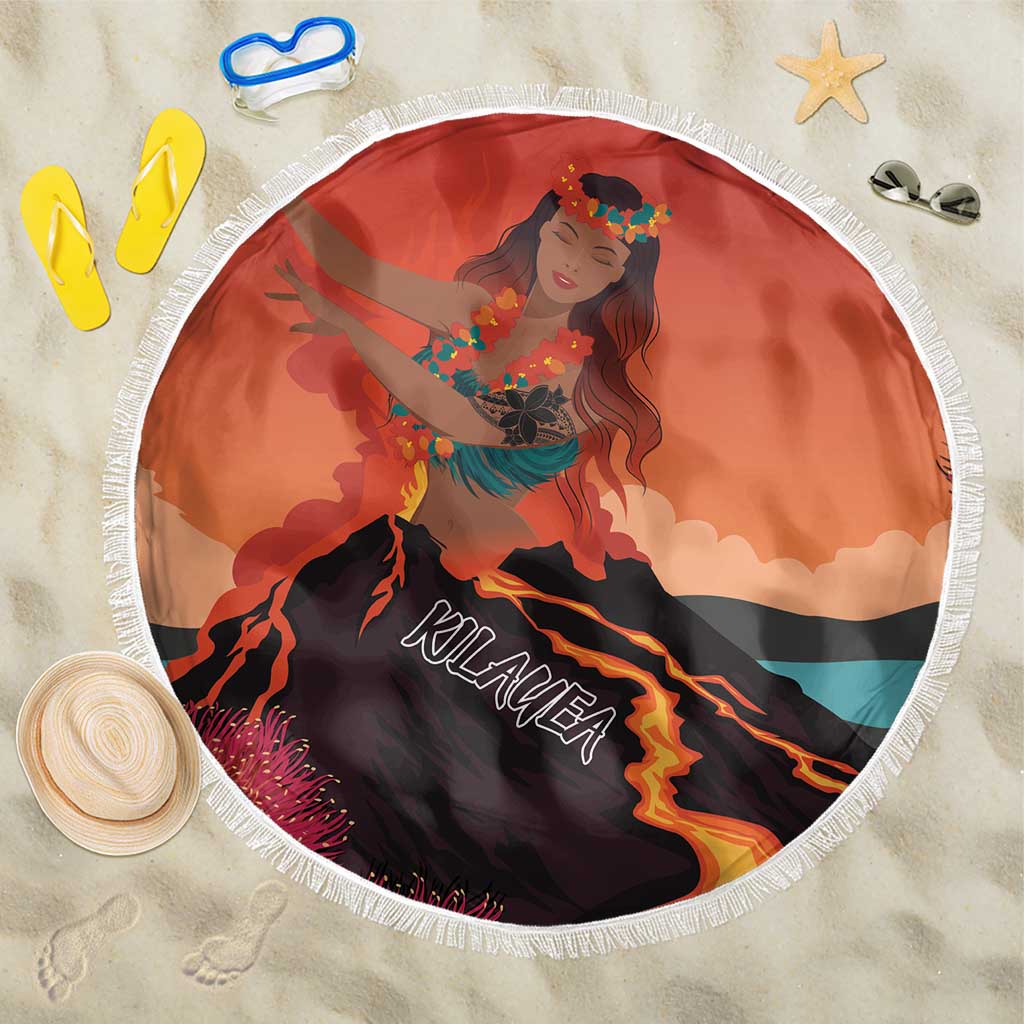 Hawaii Kilauea Volcano Beach Blanket Pele Goddess LT7 One Size 150cm Colorful - Polynesian Pride