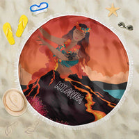 Hawaii Kilauea Volcano Beach Blanket Pele Goddess LT7 One Size 150cm Colorful - Polynesian Pride
