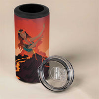 Hawaii Kilauea Volcano 4 in 1 Can Cooler Tumbler Pele Goddess