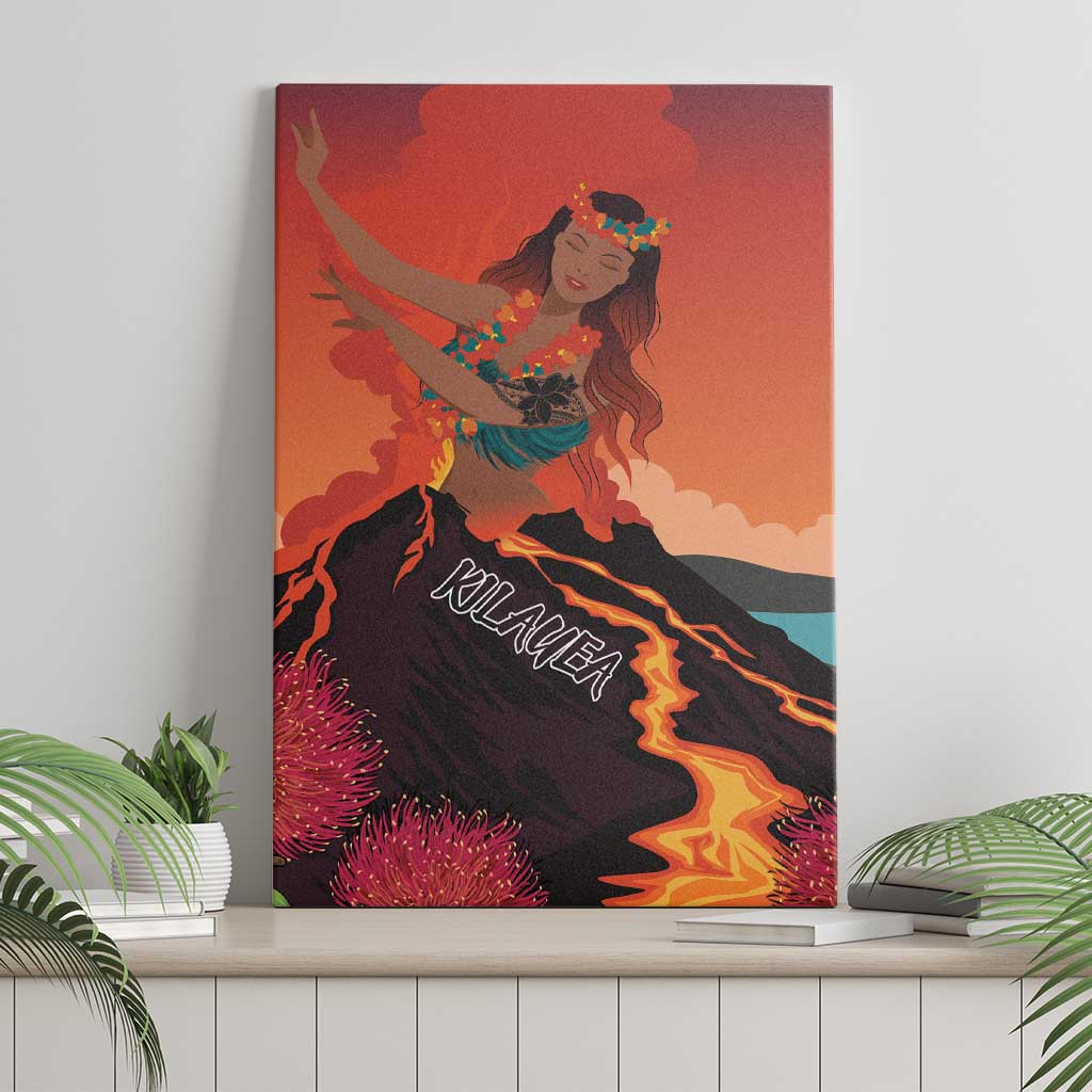 Hawaii Kilauea Volcano Canvas Wall Art Pele Goddess LT7 - Polynesian Pride